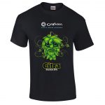 Oakham Ales Citra Session IPA logo on a dark t-shirt