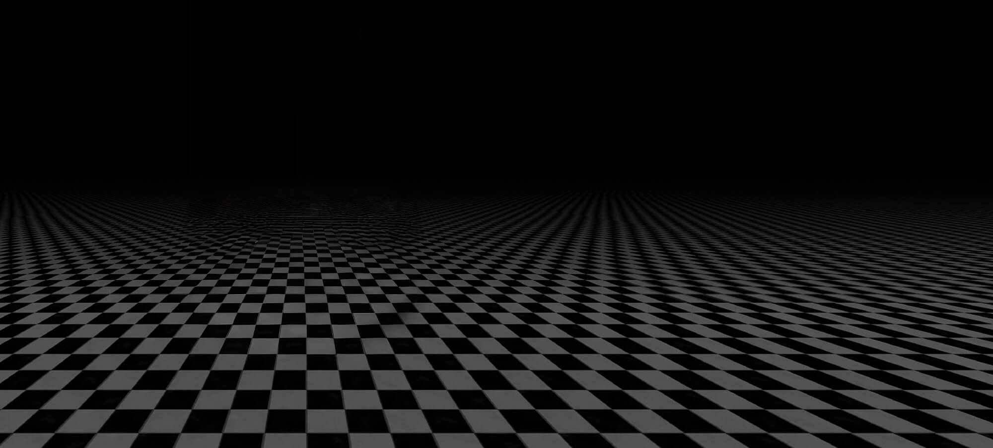 Checkered floor pattern